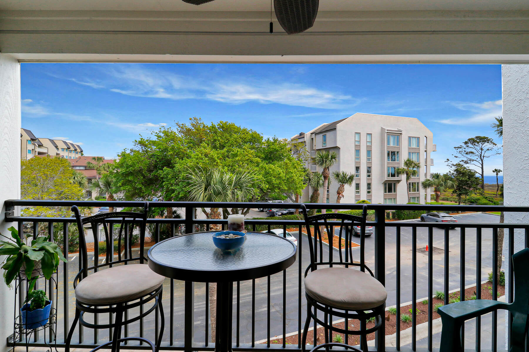 Oceanview from the Balcony - Sea Side Villa 214 - Hilton Head Rentals